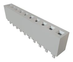 SAMTEC FHP-10-01-T-S PCB Receptacle, Power Terminal, Board-to-Board, 3.96 mm, 1 Rows, 10 Contacts, Through Hole Mount