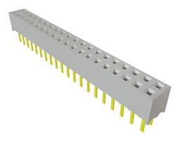 SAMTEC MMS-120-01-L-DV PCB Receptacle, Board-to-Board, Wire-to-Board, 2 mm, 2 Rows, 40 Contacts, Through Hole Mount