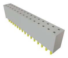 SAMTEC SSW-115-01-G-D PCB Receptacle, Board-to-Board, 2.54 mm, 2 Rows, 30 Contacts, Through Hole Mount
