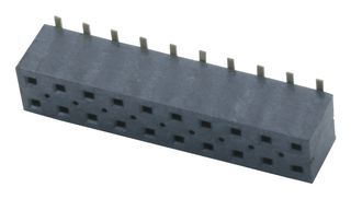 SAMTEC TLE-110-01-G-DV PCB Receptacle, Board-to-Board, 2 mm, 2 Rows, 20 Contacts, Surface Mount, Tiger Beam TLE