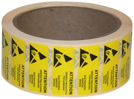 MULTICOMP PRO 055-0068 Label, Warning, 16 mm, 38 mm, Plastic, ESD Caution