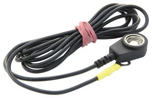MULTICOMP PRO 067-0034 ESD Grounding Cord, STR, Black, 1.5m, 1Mohm