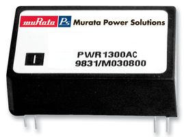 MURATA POWER SOLUTIONS PWR1300AC Isolated Through Hole DC/DC Converter, Unregulated, DIP, 1:1, 1.5 W, 1 Output, 5 V