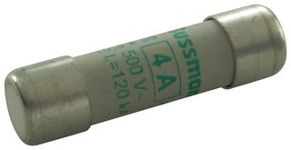 EATON BUSSMANN C10M4 Fuse, Industrial / Power, Class aM, 4 A, 500 V, 10mm x 38mm, 13/32" x 1-1/2"