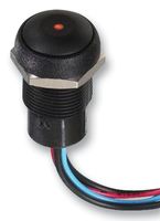 APEM IRR3F422L0S Industrial Pushbutton Switch, IR Series, 16.2 mm, SPST-NO, Momentary, Round, Black