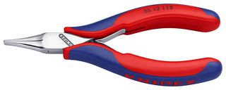 KNIPEX 35 12 115 Pliers, 115mm Length, Flat Wide Jawed Electronic