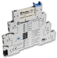 FINDER 38.21.0.012.0060 General Purpose Relay, 38 Series, Interface, SPDT, 12 V, 6 A