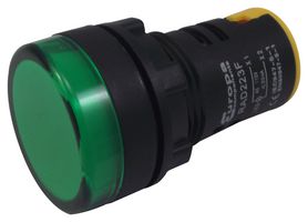 MULTICOMP PRO RAD223F LED Panel Mount Indicator, Pilot Lamp, Green, 110 VAC, 22 mm, IP65