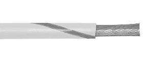 ALPHA WIRE 3055 WS001 Wire, Stranded, Hook Up, PVC, White, Grey, 18 AWG, 16 x 30AWG, 1000 ft