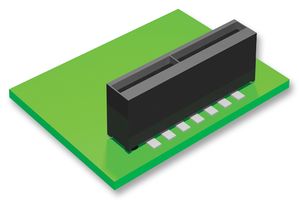 SAMTEC PEC-03-01-T-S Card Edge Connector, Single Side, 1.02 mm, 3 Contacts, Through Hole Mount, Straight