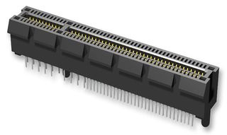 SAMTEC PCIE-064-02-F-D-TH Card Edge Connector, PCIe, Dual Side, PCI Express, 1.57 mm, 64 Contacts, Through Hole Mount