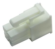 MOLEX 39-01-2045 Connector Housing, Nylon 66, Natural, Mini-Fit Jr. 5557 Series, Receptacle, 4 Ways, 4.2 mm
