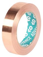 ADVANCE TAPES AT528 COPPER 33M X 19MM Tape, EMI/RFI Shielding, Copper Foil, 19.05 mm x 33 m