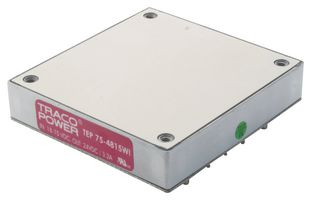 TRACO POWER TEP 75-2415WI Isolated Chassis Mount DC/DC Converter, Railway, Module, 4:1, 75 W, 1 Output, 24 V