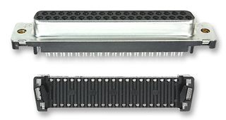 TE CONNECTIVITY - AMP 1658610-1 D Sub Connector, DB37, Standard, Receptacle, AMPLIMITE HDF, 37 Contacts, DC, IDC / IDT