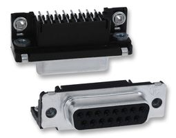 TE CONNECTIVITY - AMP 5747845-3 D Sub Connector, DB15, Standard, Receptacle, AMPLIMITE HD-20, 15 Contacts, DA, Solder