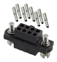 HARWIN M80-4600842 Rectangular Connector, Dual in Line, Datamate J-Tek M80, 8 Contacts, Receptacle, 2 mm, Crimp, 2 Row