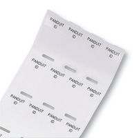 PANDUIT S100X150VA1Y Wire Marker, Thermal Transfer Printable, Self Laminating, 25.4mm x 38.1mm, Vinyl, White