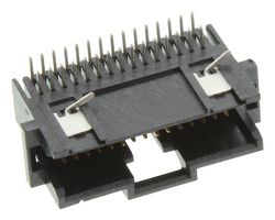 TE CONNECTIVITY - AMP 5-104069-5 Pin Header, Right Angle, Board-to-Board, 1.27 mm, 2 Rows, 30 Contacts, Through Hole Right Angle