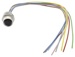 BINDER 09-3482-00-08 Circular Connector, Circular Industrial, 763 Series, Panel Mount Receptacle, 8 Contacts