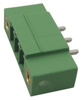 PHOENIX CONTACT 1830606 Terminal Block, Flange, Header, 3.81 mm, 3 Ways, 8 A, 160 V, Through Hole Vertical