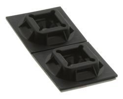 PANDUIT SGABM25-AV-C300 Cable Tie Mount, Super Grip®, Adhesive, Black, Nylon 6.6 (Polyamide 6.6), 25.4 mm, 25.4 mm