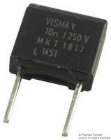 VISHAY MKT1822568065 General Purpose Film Capacitor, Metallized PET, Radial Box - 2 Pin, 6.8 µF, ± 10%, 40 V, 63 V