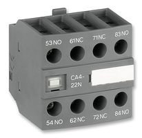 ABB 1SBN010140R1222 Contact Block, Front, 2NO+2NC, 6 A, 690 V, 4 Pole, Screw