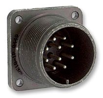 AMPHENOL SINE/TUCHEL MS3102E18-1P Circular Connector, MIL-DTL-5015 Series, MS3102 Series, Box Mount Receptacle, 10 Contacts