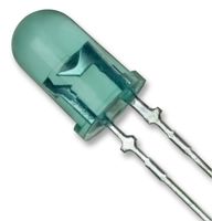 CREE LED C503B-GAN-CB0F0791 LED, Green, Through Hole, T-1 3/4 (5mm), 20 mA, 3.2 V, 535 nm