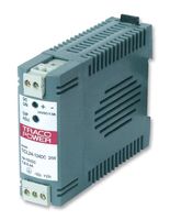 TRACO POWER TCL 012-124DC Isolated DIN Rail Mount DC/DC Converter, ITE, 2:1, 12 W, 1 Output, 24 V, 1 A