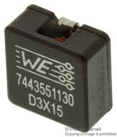 WURTH ELEKTRONIK 7443551130 Power Inductor (SMD), 1.3 µH, 25 A, Shielded, 25 A, WE-HCI Series