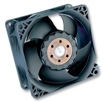 EBM-PAPST 8212J/2H4P DC Axial Fan, 12 V, Square, 80 mm, 38 mm, Ball Bearing, 130.7 CFM