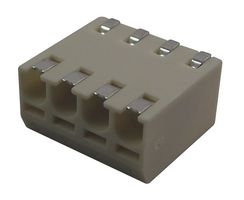 KYOCERA AVX 009276004021106 PCB Receptacle, 18 AWG, Wire-to-Board, 2.5 mm, 1 Rows, 4 Contacts, Surface Mount Right Angle, 9276