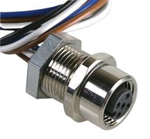 MOLEX 120011-0239 Sensor Cable, BRAD, Micro-Change Receptacle, Free End, 4 Positions, 300 mm, 11.8 "