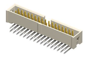 SAMTEC HTST-110-04-T-D-RA Pin Header, Wire-to-Board, 2.54 mm, 2 Rows, 20 Contacts, Through Hole Right Angle, HTST