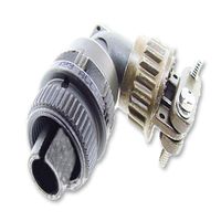AMPHENOL INDUSTRIAL ACC08R14S-6S-003-LC Circular Connector, ACC Series, MIL-DTL-5015 Series, Right Angle Plug, 6 Contacts