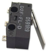 OMRON ELECTRONIC COMPONENTS D2FFLD Microswitch, Miniature, Lever, SPDT, Solder, 1 A, 30 V