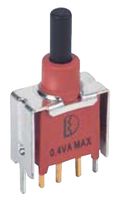 MULTICOMP PRO MC8AS9P1A1VS2RES Pushbutton Switch, SPST, Off-(On), Plunger