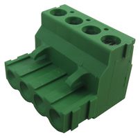 TE CONNECTIVITY - BUCHANAN 282807-4 Pluggable Terminal Block, Right-Angle, 5.08 mm, 4 Ways, 30 AWG, 12 AWG, Screw