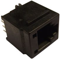 MOLEX 95522-2667 Modular Connector, Modular Jack, 1 x 1 (Port), 6P6C, Cat3, Through Hole Mount