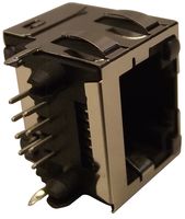 MOLEX 43860-0010 Modular Connector, RJ45 Jack, 1 x 1 (Port), 8P8C, Cat3, Panel Mount, Through Hole Mount