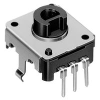 ALPS ALPINE EC12E1240301 Rotary Encoder, Mechanical, Incremental, 12 PPR, 12 Detents, Vertical, Without Push Switch