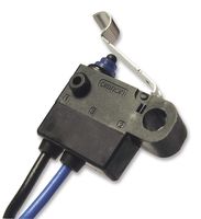 OMRON ELECTRONIC COMPONENTS D2HW-C273M Microswitch, Subminiature, Simulated Roller Lever, SPST-NO, Wire Leaded, 2 A, 12 VDC