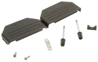 AMPHENOL COMMUNICATIONS SOLUTIONS 86303640BLF D Sub Backshell, UNC 4-40, DC, 180°, Nylon (Polyamide) Body