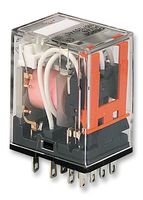OMRON INDUSTRIAL AUTOMATION MY4 12ACS Power Relay, 4PDT, 12 VAC, 5 A, MY Series, Socket, Non Latching