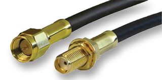 AMPHENOL RF 135110-02-06.00 RF / Coaxial Cable Assembly, 6 ", 152.4 mm, RG174/U, SMA Bulkhead Jack, SMA Plug, 50ohm, 50 ohm