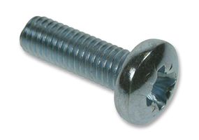 TR FASTENINGS DM2.516PRSTMCZ100DIN7985 Machine Screw, M2.5X16 mm, Steel, Zinc, Pan Head Pozidriv