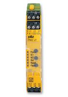 PILZ 750109 General Purpose Relay, PnOZ s9 Series, Interface, 3PST-NO, SPST-NC, 24 VDC, 6 A