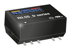 RECOM POWER R0.5S-1212 Isolated Surface Mount DC/DC Converter, ITE, 1:1, 500 mW, 1 Output, 12 V